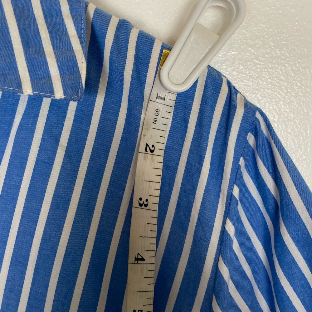 Old Navy Short Sleeves Shirt Dress XL Nautical Blue Lagenlook Resort Cruise - Picture 8 of 12